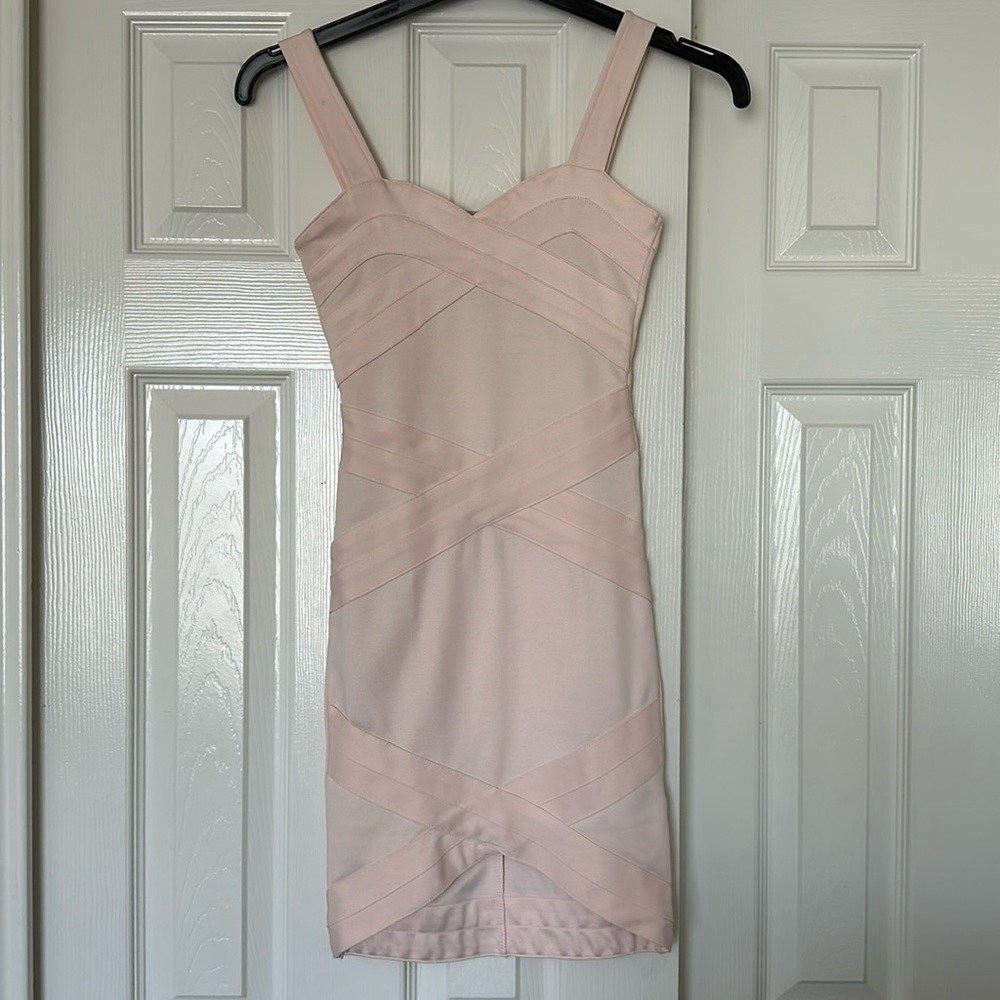 Pink tight dress